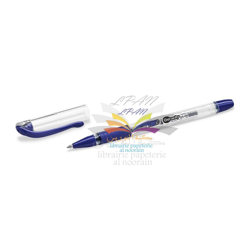STYLO GEL-OCITY STIC BIC ENCRE BLEU