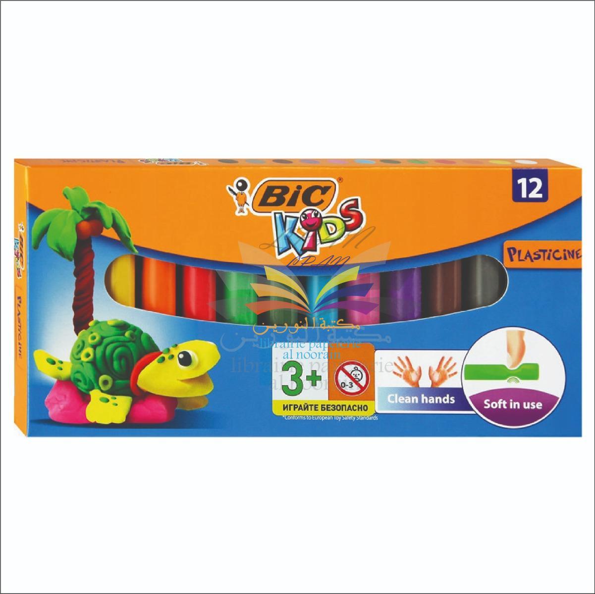 PATE MODELER BIC KIDS 12 COULEURS