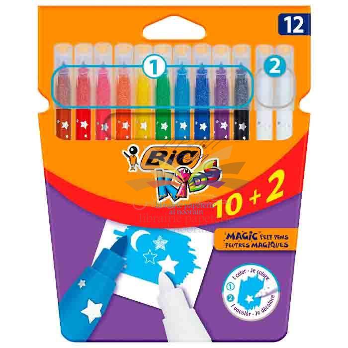 FEUTRE DE 12 BIC KIDS MAGIC 10+2