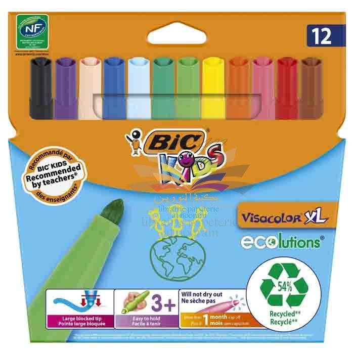 FEUTRE DE 12 BIC KIDS VISACOLOR 2022
