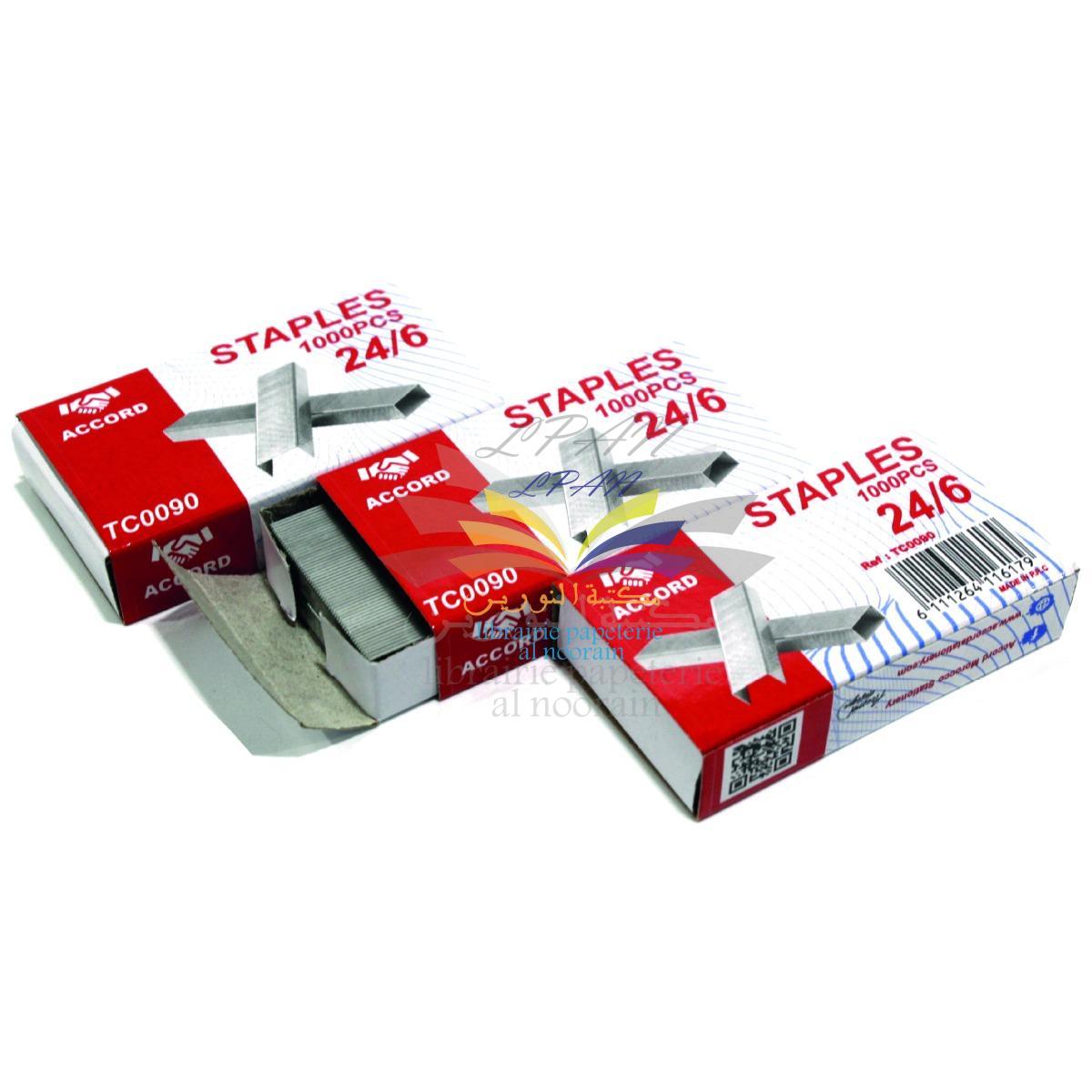 BOITE AGRAFES 24/6 ACCORD REF TC0090