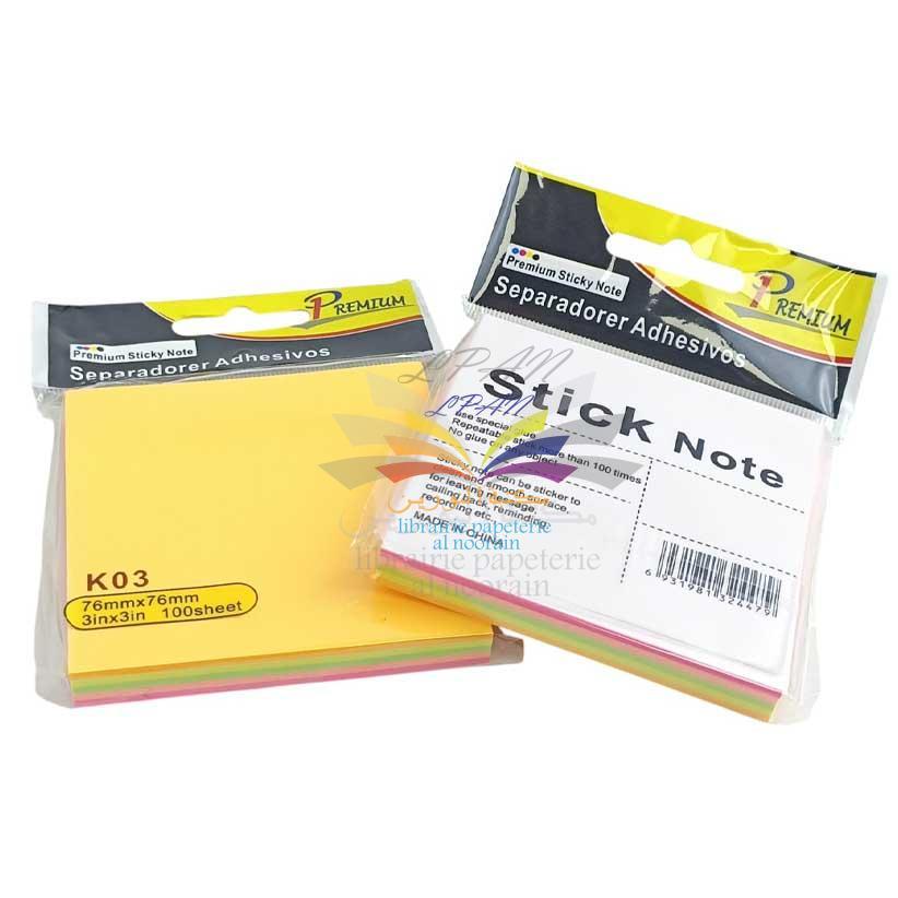 POST-IT 76/76 MM COULEURS PREMIUM