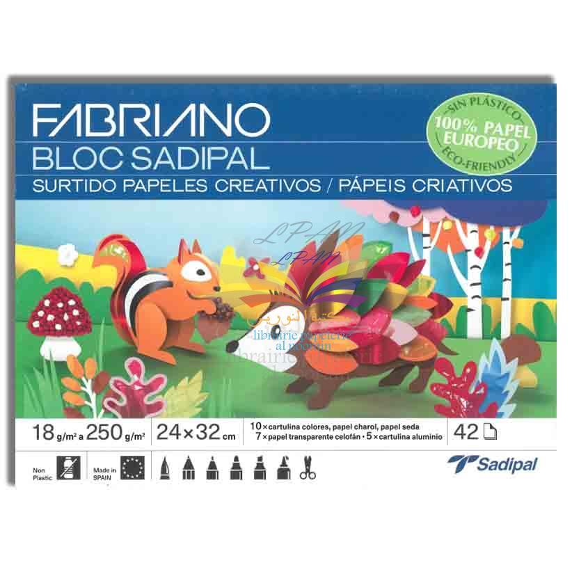 BLOC DE 42 FEUILLES ASSORTIMENT SADIPAL - 2