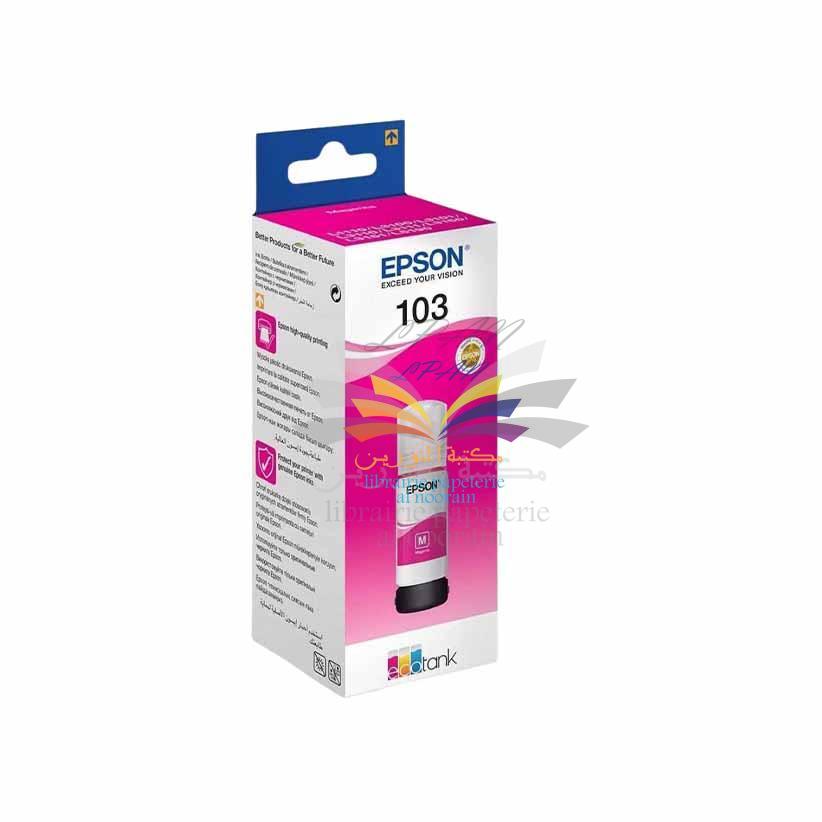 BOUTEILLE D'ENCRE EPSON 103 ROSE REF: C13T00S34A