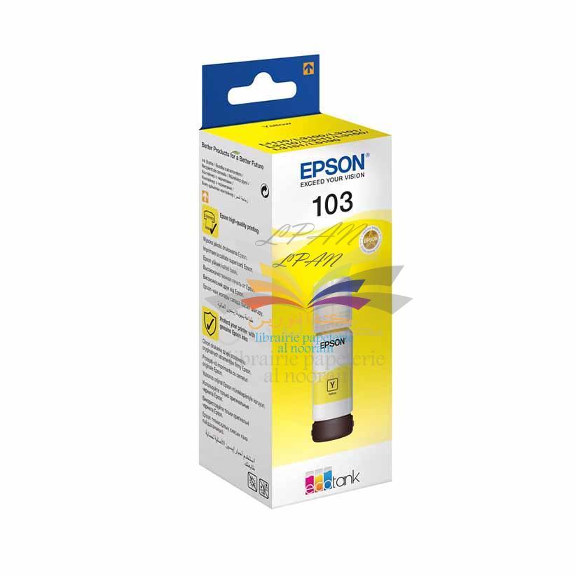 BOUTEILLE D'ENCRE EPSON 103 JAUNE REF: C13T00S44A