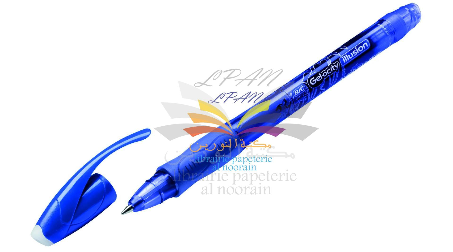 STYLO GEL-OCITY ILLUSION BIC ENCRE BLEU