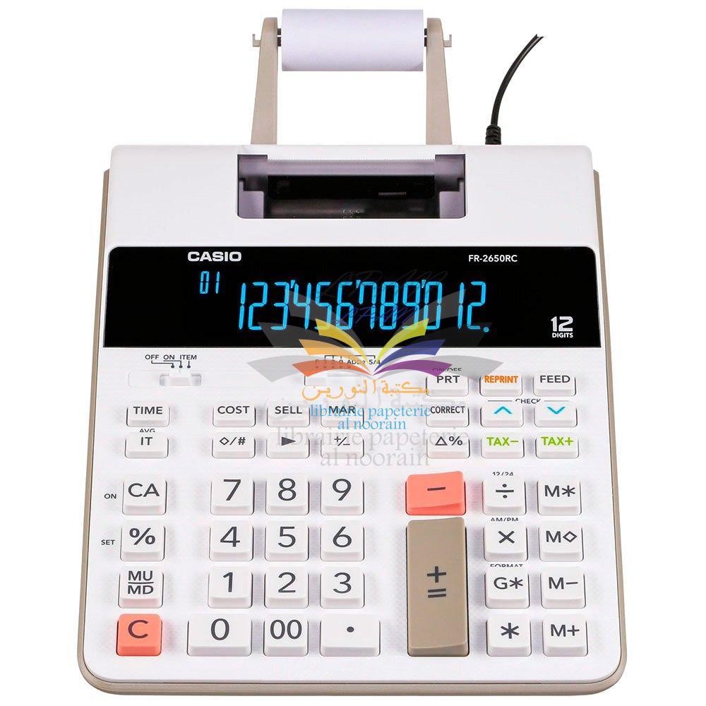 CALCULATRICE CASIO AVEC RUBAN REF: FR-2650RC - 2