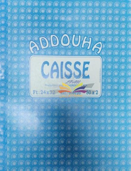 CAHIER JOURNAL CAISSE ADDOUHA 24X32 REF: 000120